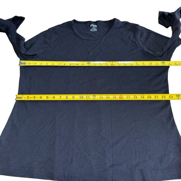 Duluth Trading Co Top Women's Black 53027 L/S 2XL XXL Relaxed Oversized Boxy - Picture 5 of 7